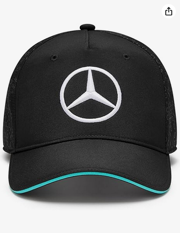 Mercedes AMG Petronas F1 2024 Team Baseball Hat- Black/White